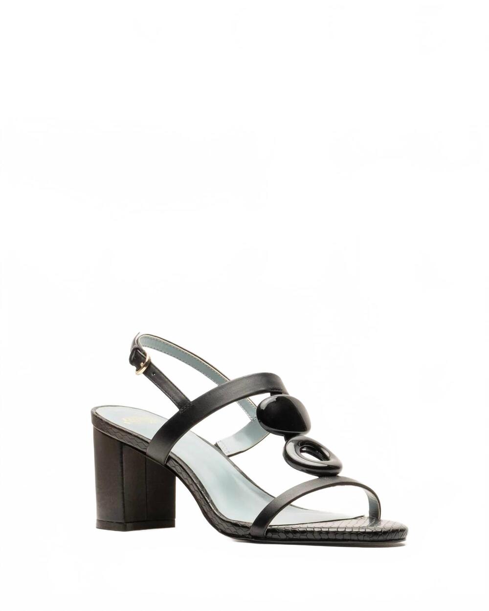 NEW FRANCES VALENTINE women's bianca slingback sandals in black